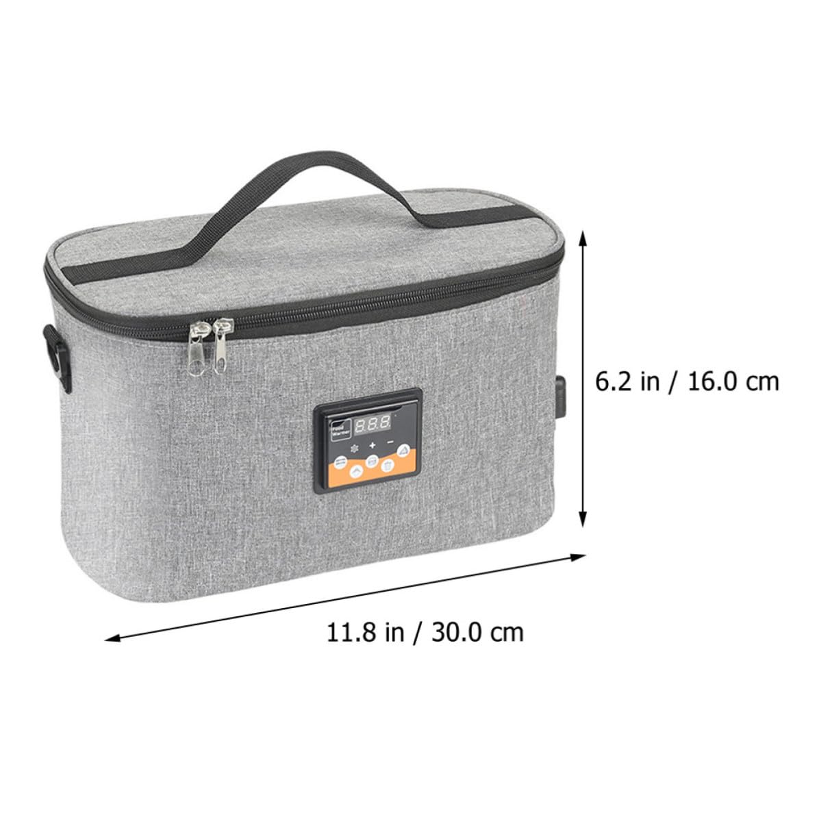 ibasenice Tragbare 8l Kapazität aus Oxford Stoff Babyflaschenwärmertasche mit Flüssigkristall Thermostat Universelle Passform für Auto für Unterwegs Am Kinderwagen
