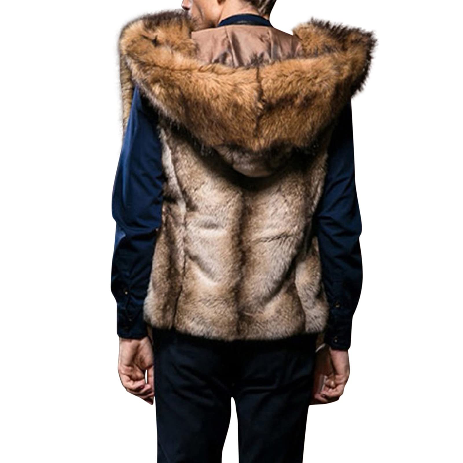 Cappotto lungo soffice da uomo caldo montagna leggero sottile soffice giacca sherpa sfocata addensare morbida giacca di peluche capispalla invernale calda peluche soffice giacca capispalla