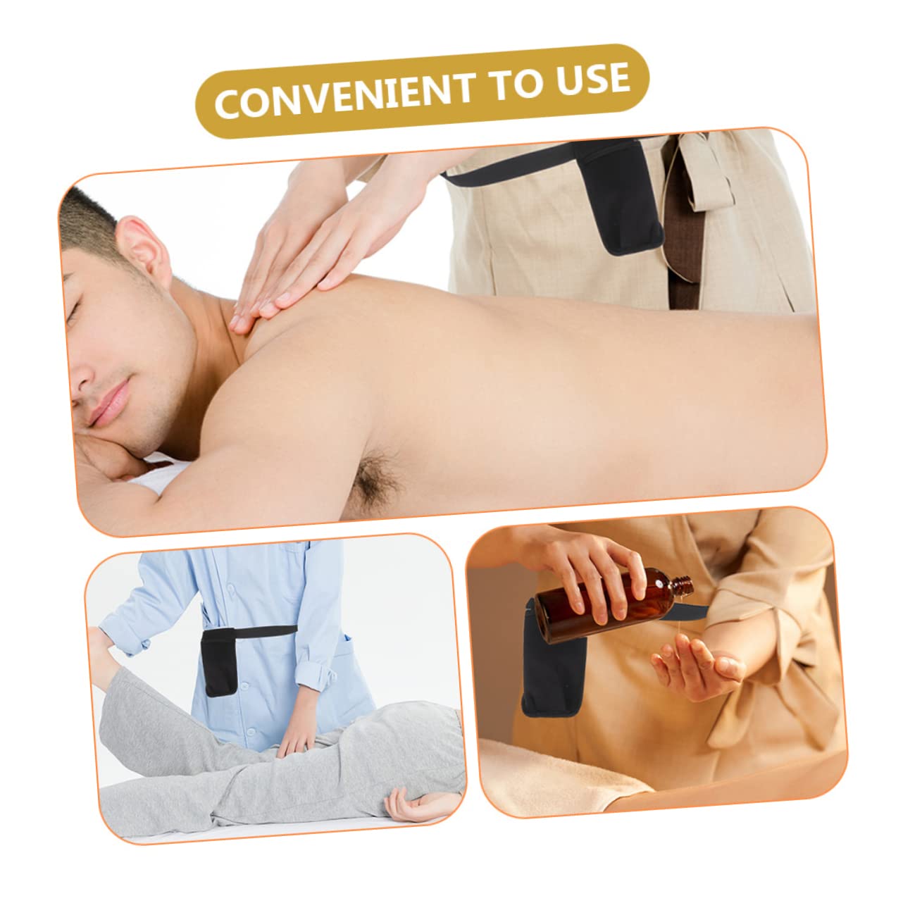 UPKOCH 2 Stück Bauchtaschen für Massagegeräte aus Neopren mit Verstellbarem Taillenband Praktisch zum Tragen von Ätherischen Ölen bei Massageanwendungen