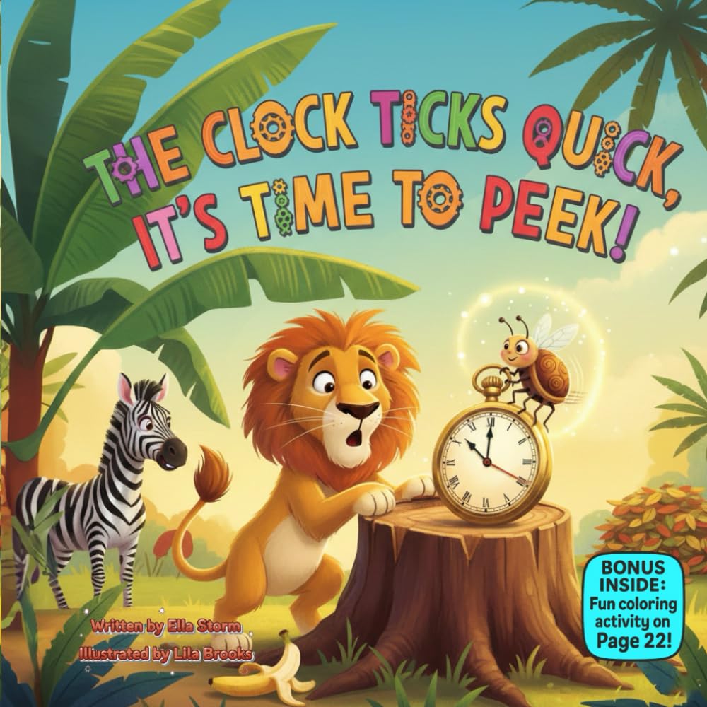 The Clock Ticks Quick, It’s Time to Peek!: A Silly Rhyming Picture Book About Curiosity, Courage, and Tiny Surprises