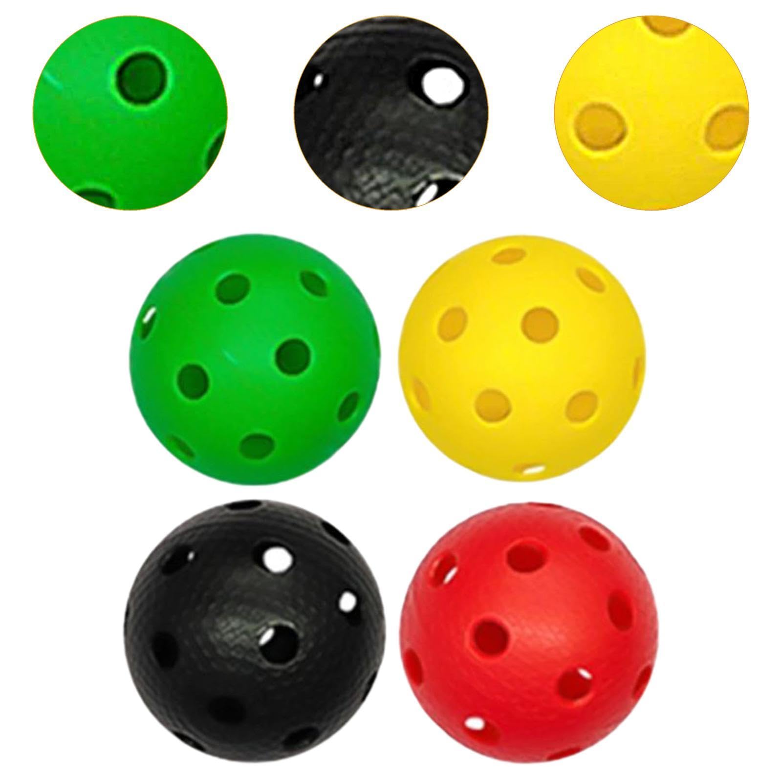 4X Balles de Floorball Balles de Compétition Balles de Remplacement Unihockey Balles de Floorball pour Les Athlètes Professionnels d'Entraînement de