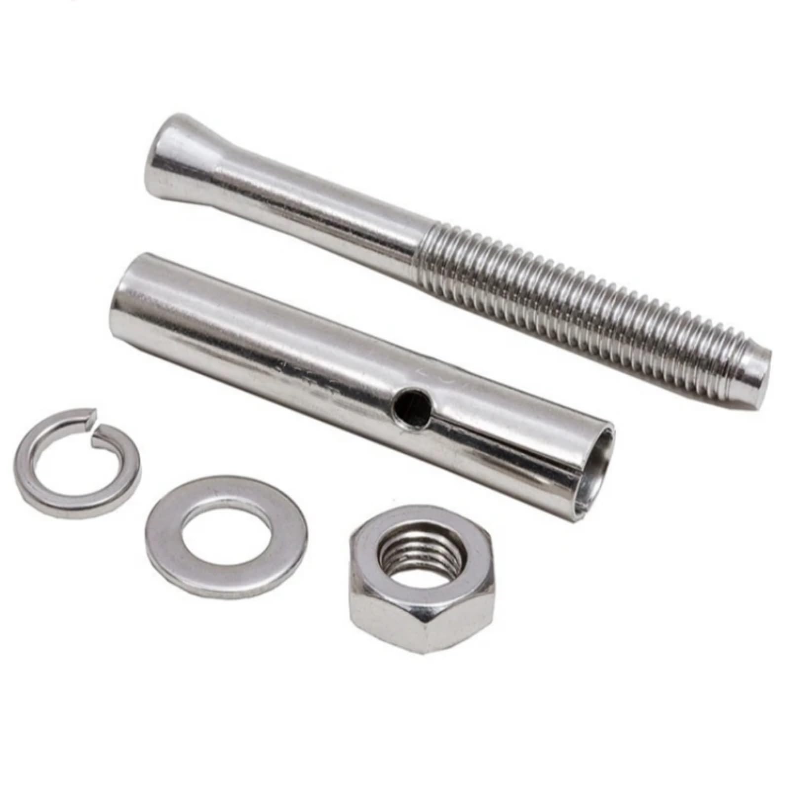 Pernos de expansión de acero inoxidable, Perno de anclaje tornillo 316 A4 for sujeción pared hormigón M6 M8 M10 M12(M8x60mm 2pcs)