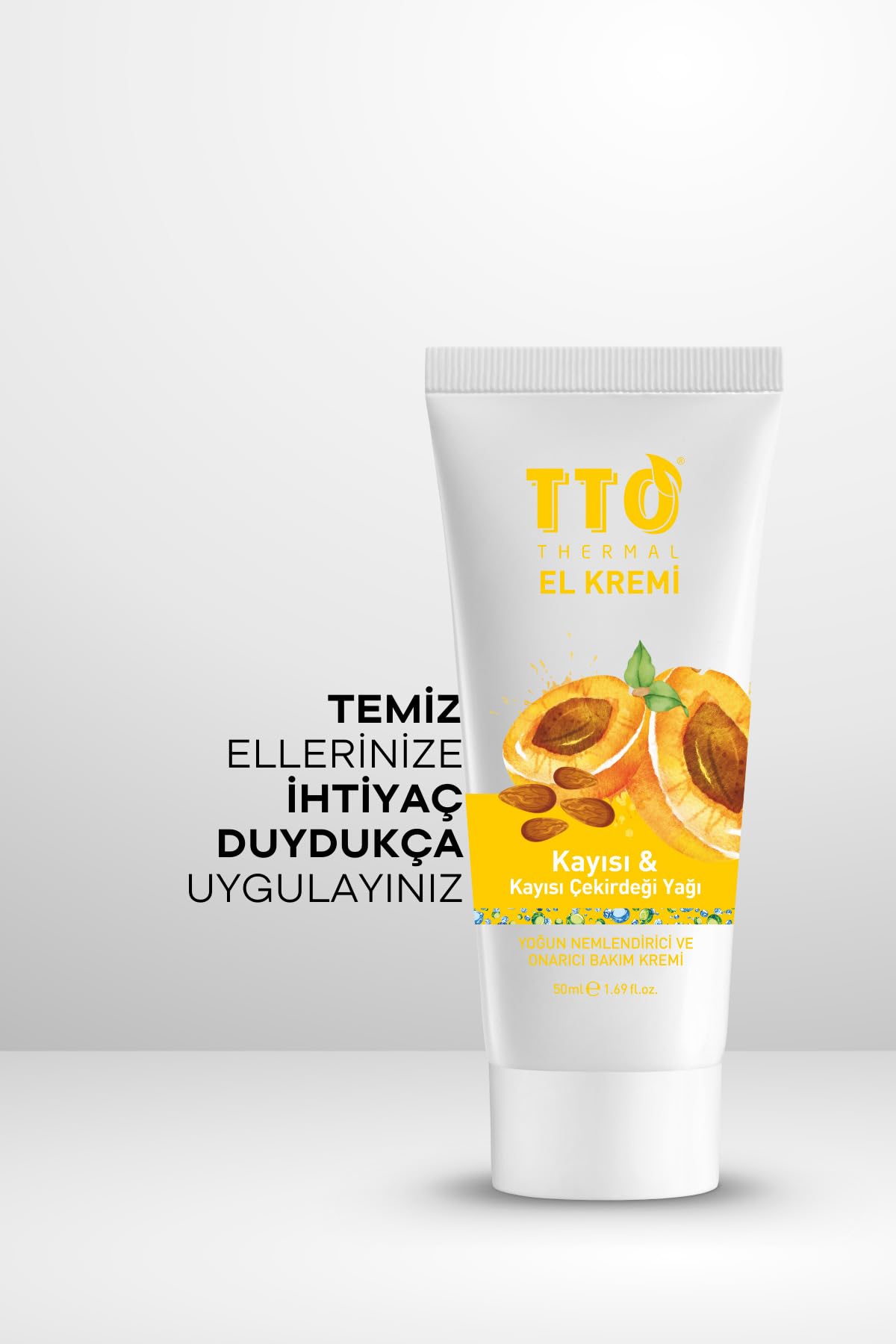 TTO Kayısı Özlü El Kremi – Doğal Nemlendirici & Yumuşatıcı Bakım 50 Ml
