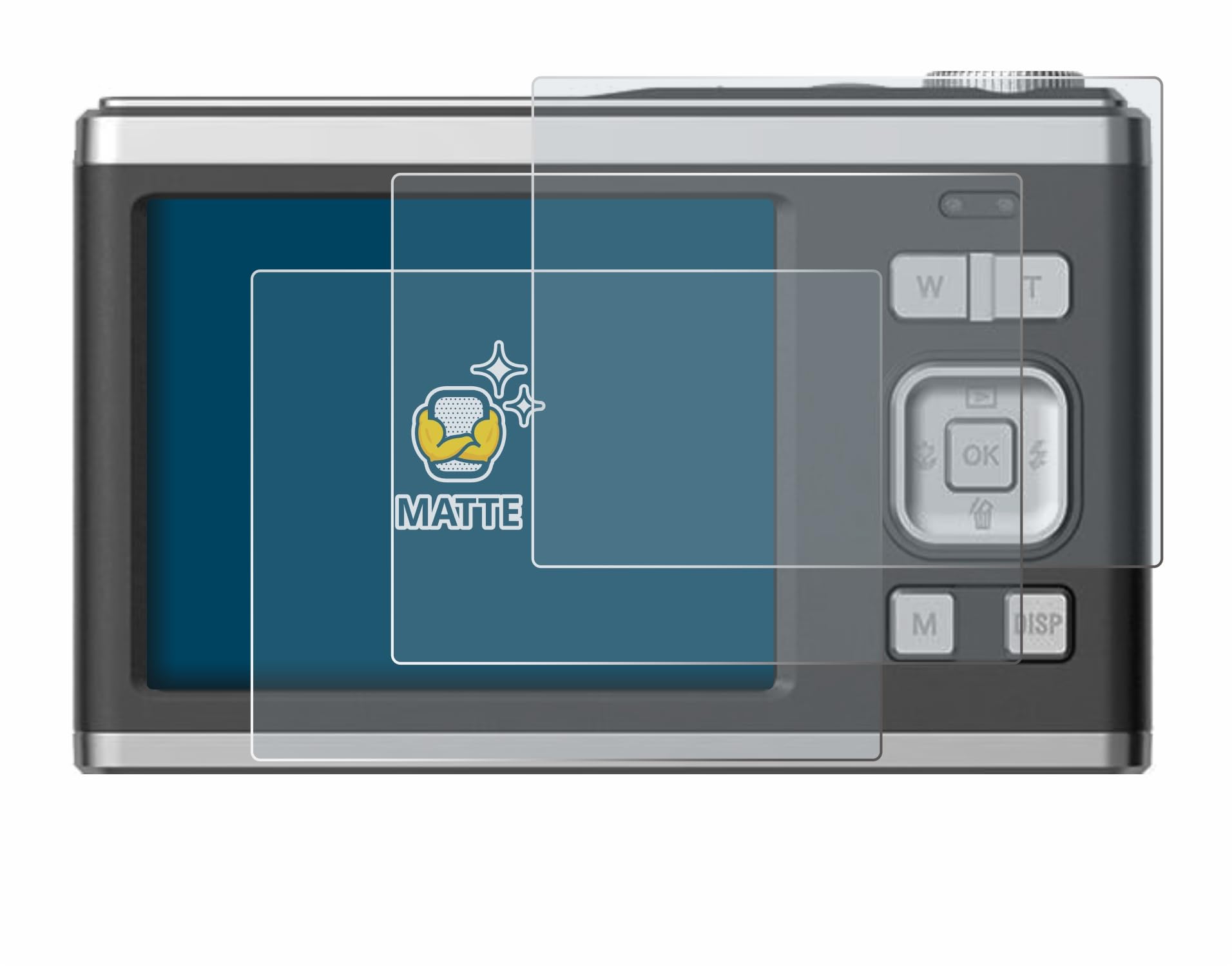 brotect 6-Pack Screen Protector Anti-Glare for Rollei Compactline 10X Screen Protector Matte, Anti-Fingerprint Protection Film