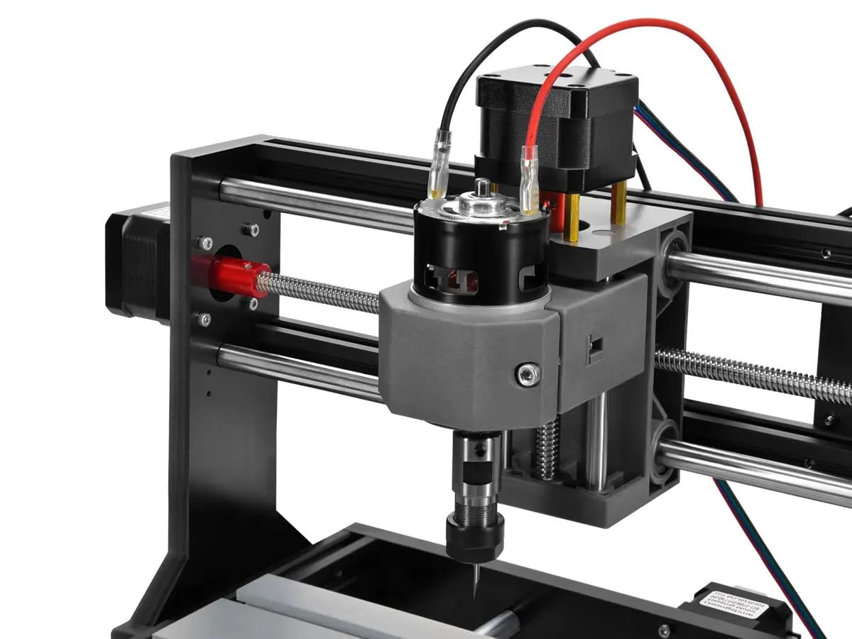 Monoprice Kit de fresadora CNC de sobremesa, grabado y fresado de 3 ejes, grabado o molino de materias primas como metales blandos, madera, plástico, acrílico, PVC y PCB para crear productos