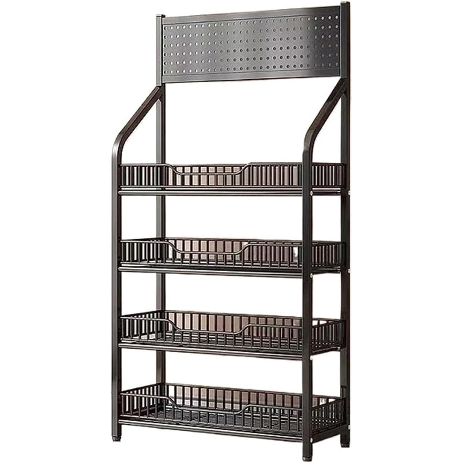 Grande carrello organizer per snack da pavimento per negozi di alimentari espositore per sacchetti di patatine fritte, bevande e pane