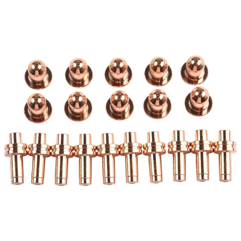 DREAWOO 20pcs-Plasma Electrode 196925 Nozzle Tips 196926 Fit for Miller ICE 12C Hobart 250A