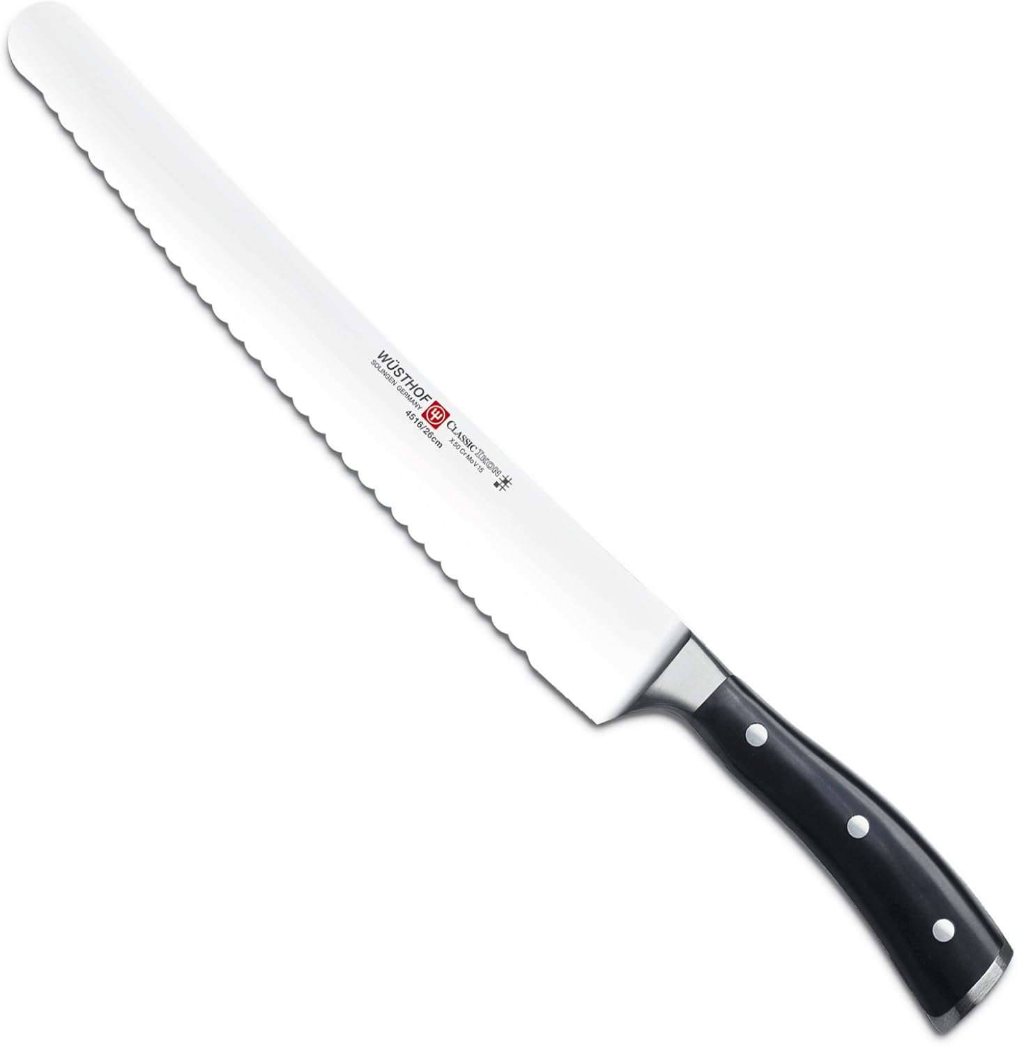 Wüsthof Classic IKON Super Slicer, One Size, Black, Stainless