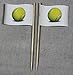 Produktbild Buddel-Bini Party-Picker Flagge Tennisball Tennis Papierfähnchen in Spitzenqualität 50 Stück Beutel