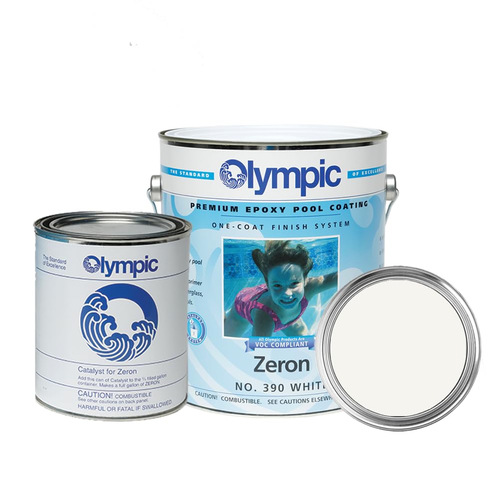 Kelley Technical 390GL Olympic Zeron Epoxy Pool Coating White