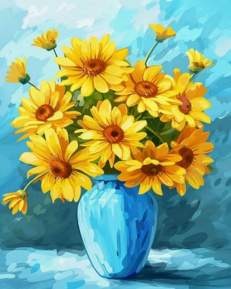 NAHUIGOOD Cross Stitch Kit，– 11Ct Stamped Embroidery Set for Adults & Beginners, Needlepoint Pattern, DIY Art for Home Decor & Gifts Chrysanthemum11Ct50X70Cm