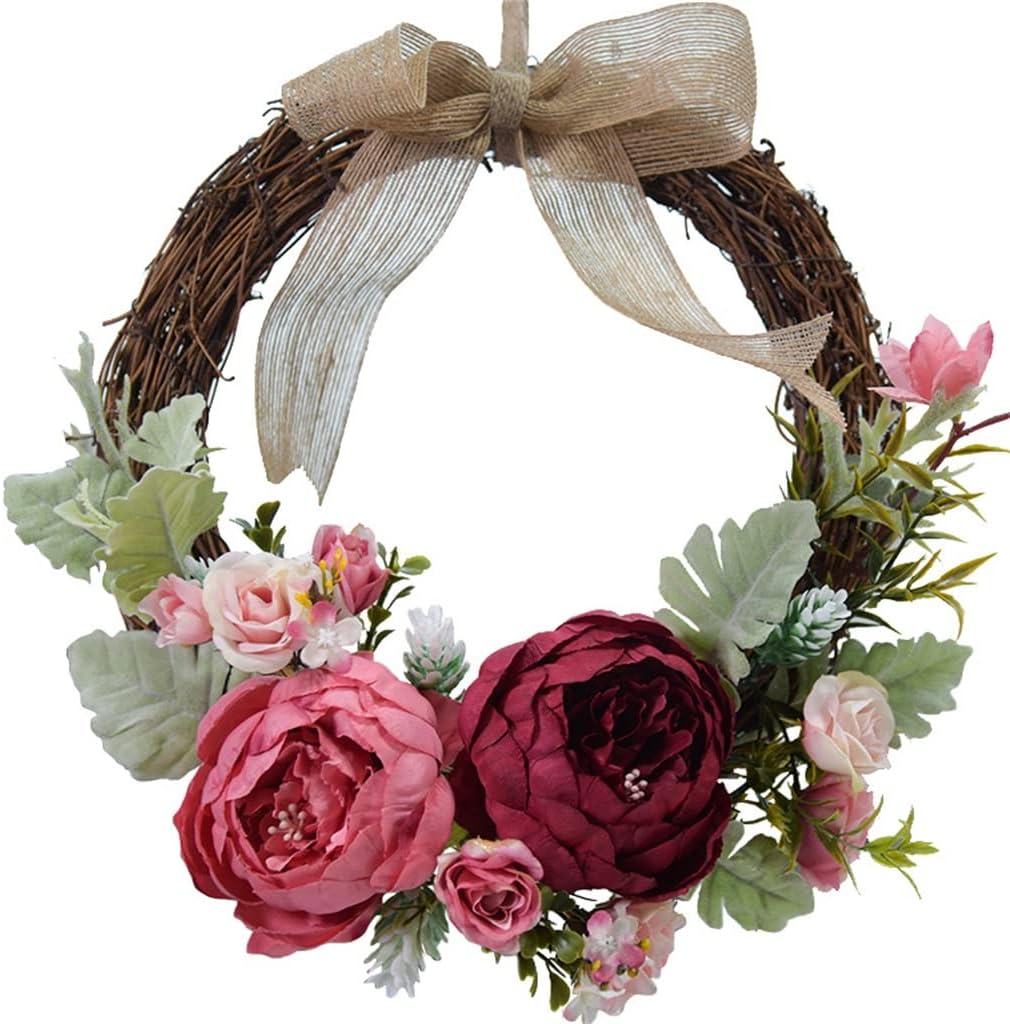 Wall Decoration European Peony Clear Home Bedroom Door Hanging Garland Decorative Flowers