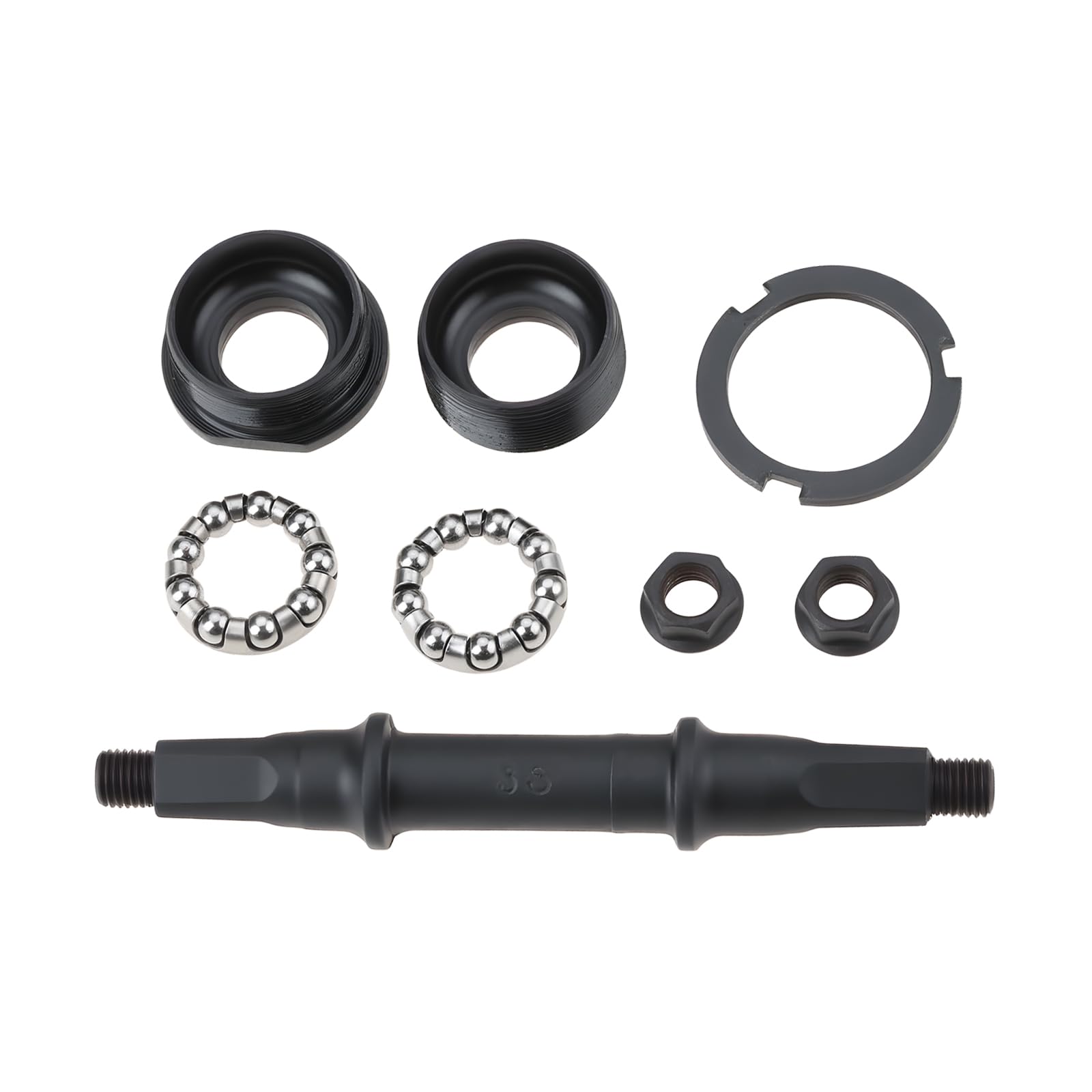 ECSiNG 1Set 3S(14.5cm) Bike Bottom Bracket Sets & Axles For Most Standard Bicycles And Accommodating Chainring Sizes From 68x110mm To 68x132mm