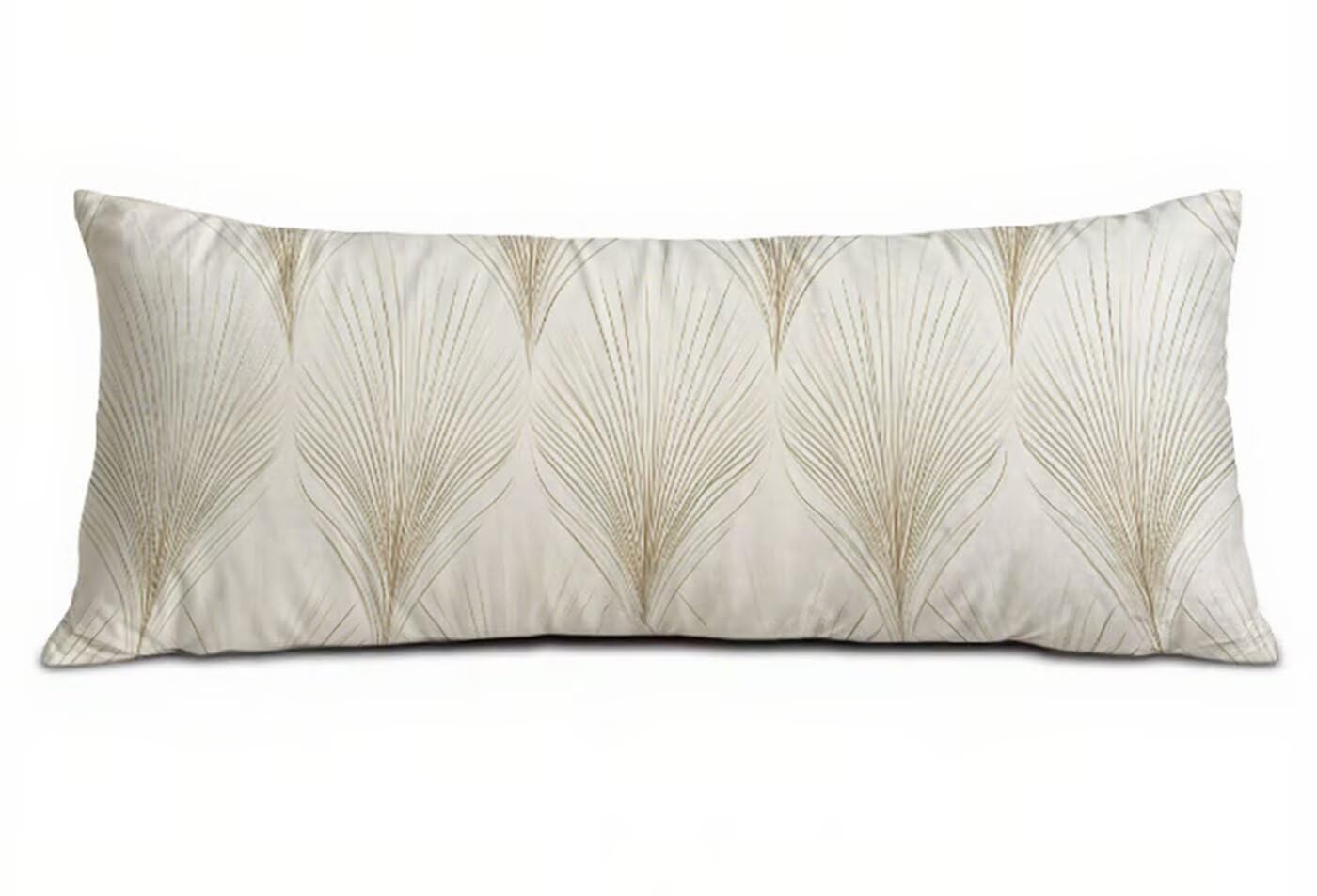 Gelb Seitenschläferkissen Bezug 60 x 180 cm Blatt Seitenschläferkissen mit Unsichtbarem Reißverschluss, Doppelseitig Drucken Samt Verbessern Sie Schlafqualität Body Pillow, Geschenke für Fraue B-7299