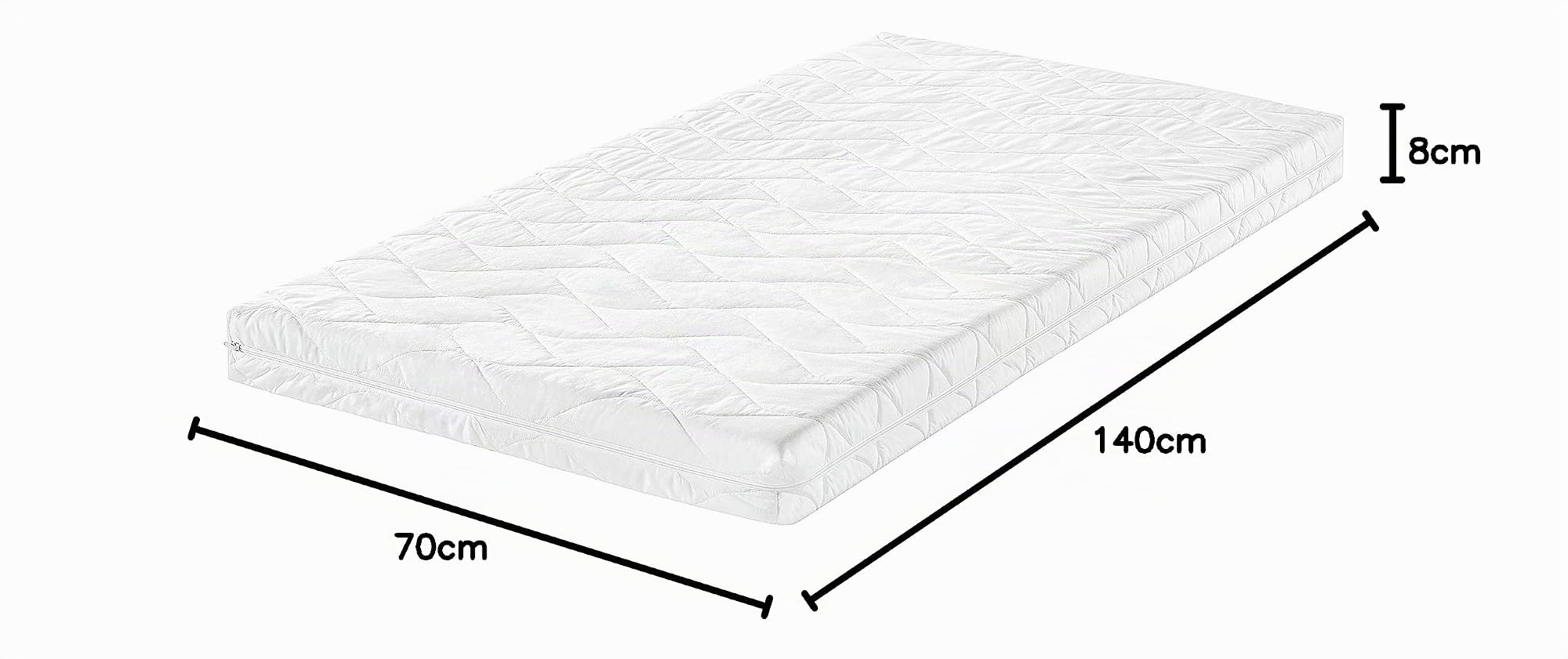 Julius Zöllner Babymatratze Air Allround, TÜV Zertifiziert, Oeko-TEX Standard 100, 70 x 140 cm