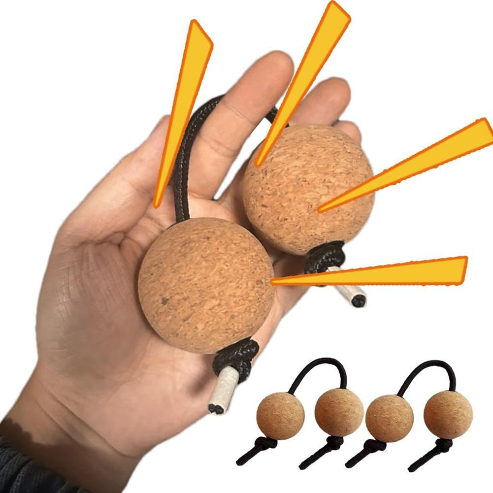 Shaker 2 pary korka Kashaka Shaker Asalato instrument piłkowy instrument perkusyjny klasyczne afrykańskie piłki do muzyki