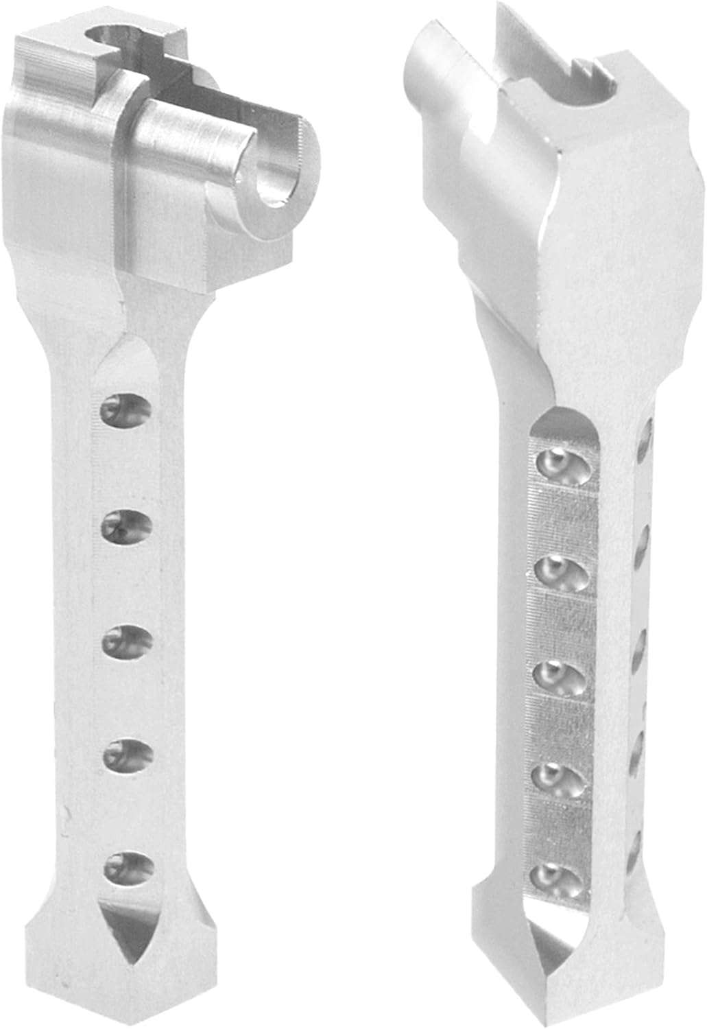 ShareGoo Alloy Rear Sway Bar RC Car Anti-Sway Bar Anti-Roll Mount Swaybar Compatible with Axial Wraith RR10 Bomber 1/10 RC Car (Silver)