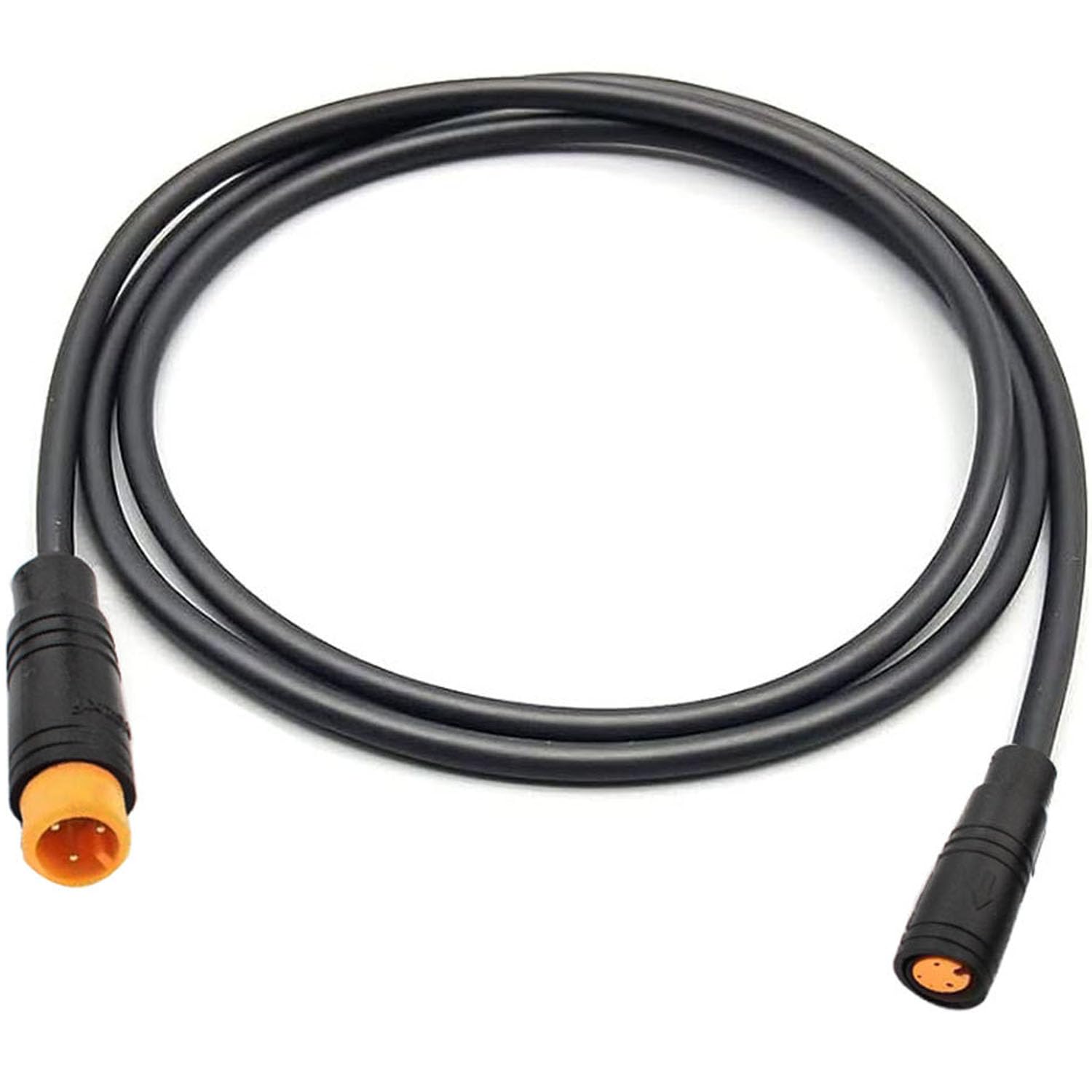 RUNCCI-YUN Ebike 3 Pin Waterproof Extension Cable Connector e-bikes male and female Plug Wire,3 pin cable connector,for electric bike light,Throttle,Ebrake-150cm M8