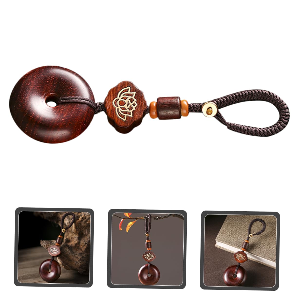 SOIMISS 5stücke Vintage Holz Schlüsselanhänger Im Antiken Stil Handgefertigter Schlüsselbund Aus Rosenholz Als Auto Schlüsselanhänger Oder Taschenanhänger Langlebig Und Leicht