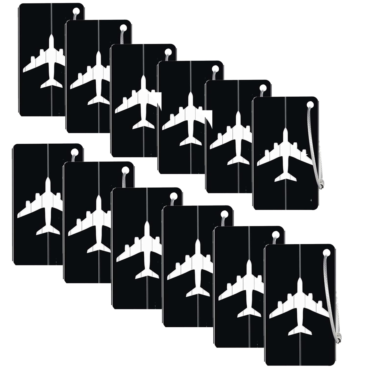 Storite Pack of 3 Luggage Tags Metallic Luggage Tags with Steel Loop Travel Bag Tags for Easily Identification of Bags (Black) 9 Storite Pack of 3 Luggage Tags Metallic Luggage Tags with Steel Loop Travel Bag Tags for Easily Identification of Bags (Black) - Image 9