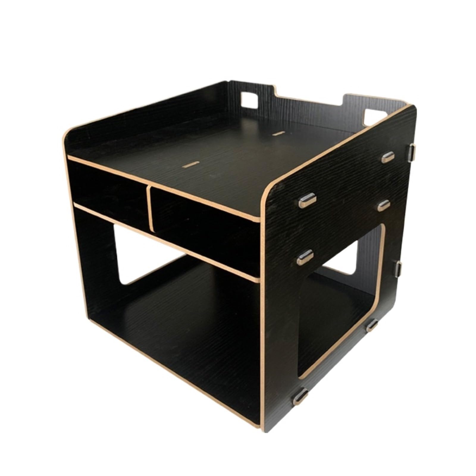 Tavolo per Stampante Semplice Scaffale for Stampante da Ufficio, Mobiletto Portadocumenti Scrivania Multifunzionale Supporto per Stampante(Black)