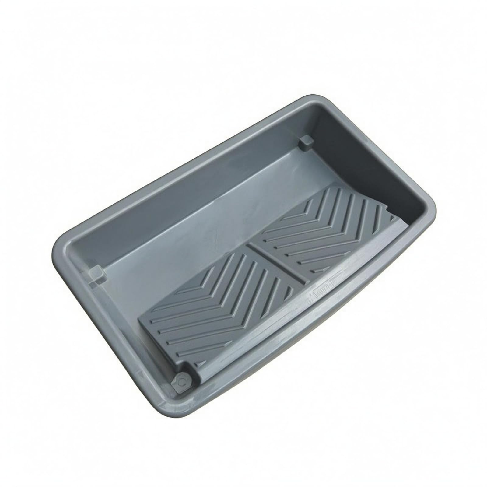 Bandeja para Rodillo de Pintura Bandeja Rodillo Pintura Cubeta Plástico con Bordes y Zona de Carga Inclinada para, Gris, Bandeja De Pintura De 20 Pulgadas