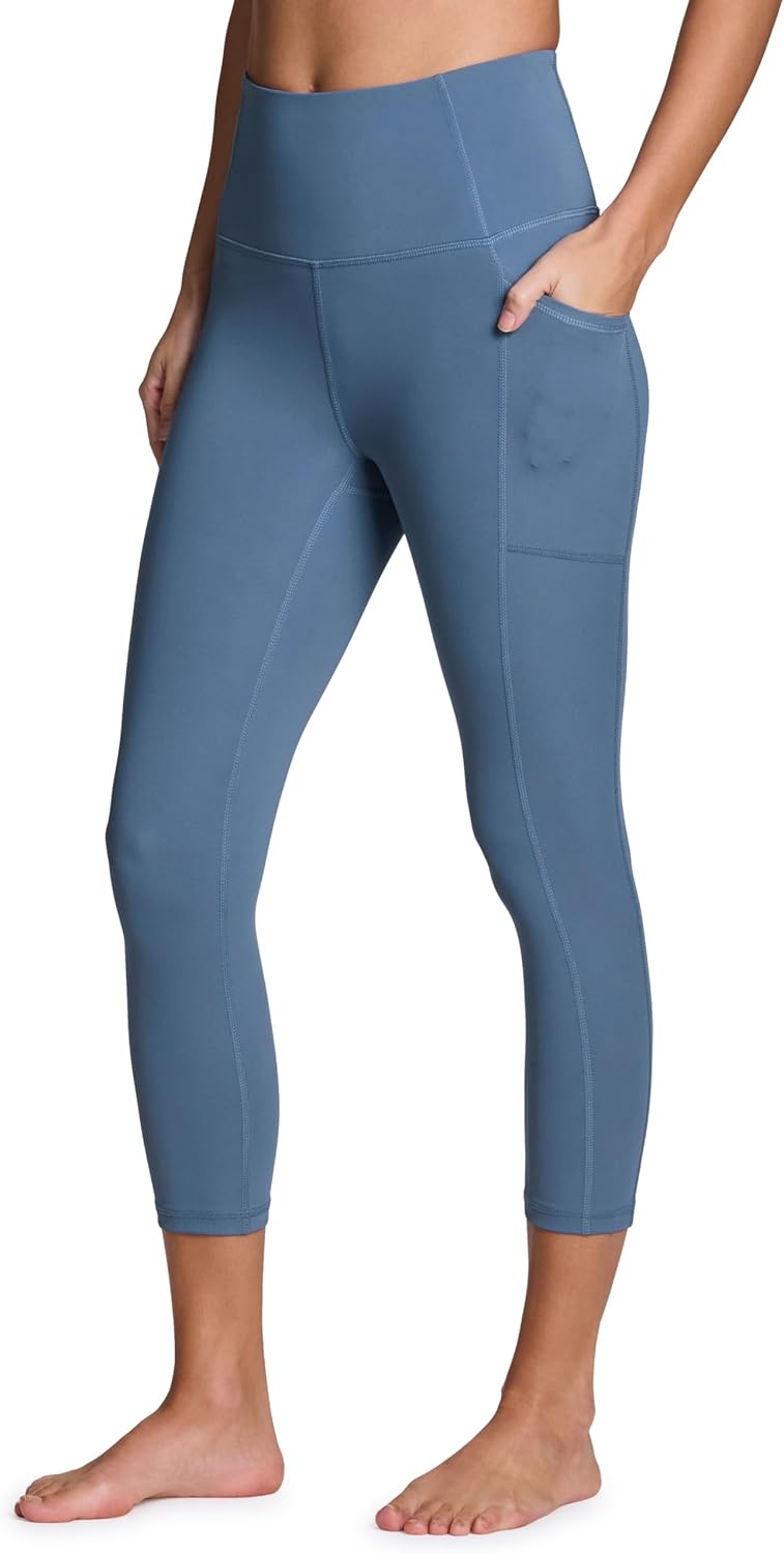 RBX Active Squat Proof Capri Leggings for Women, Ultra Hold High Impact Cropped Workout Yoga Tights with Pockets - Image 4