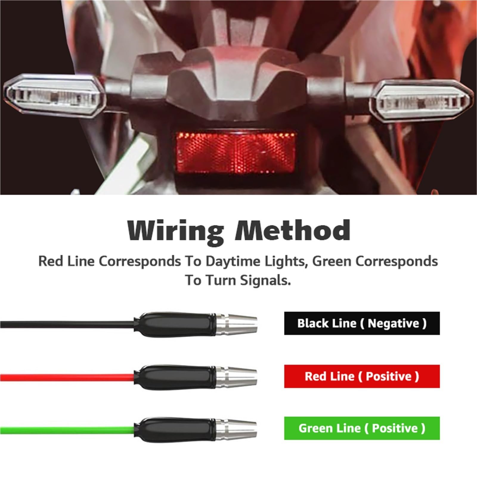 Per CRF250L ADV150 CBR650F NC750X XADV 750 Moto Indicatori Di Direzione Lampeggiante Dinamico 12V Lampada Segnalazione A Doppio Colore
