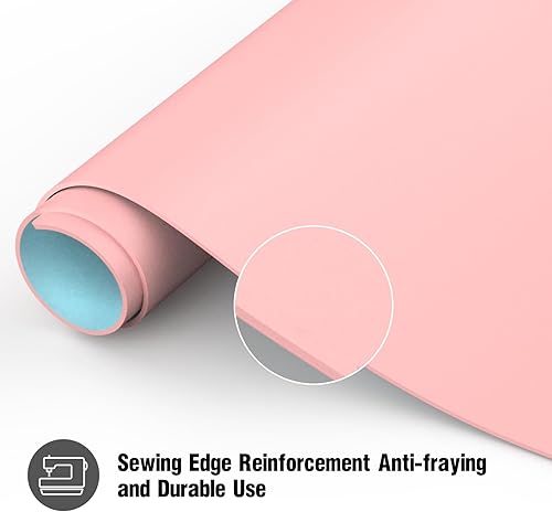 Miniatura 4 de Protector de cuero para escritorio, alfombrilla grande de piel sintética de doble cara, antideslizante e impermeable de 27.5 x 13.8 pulgadas,