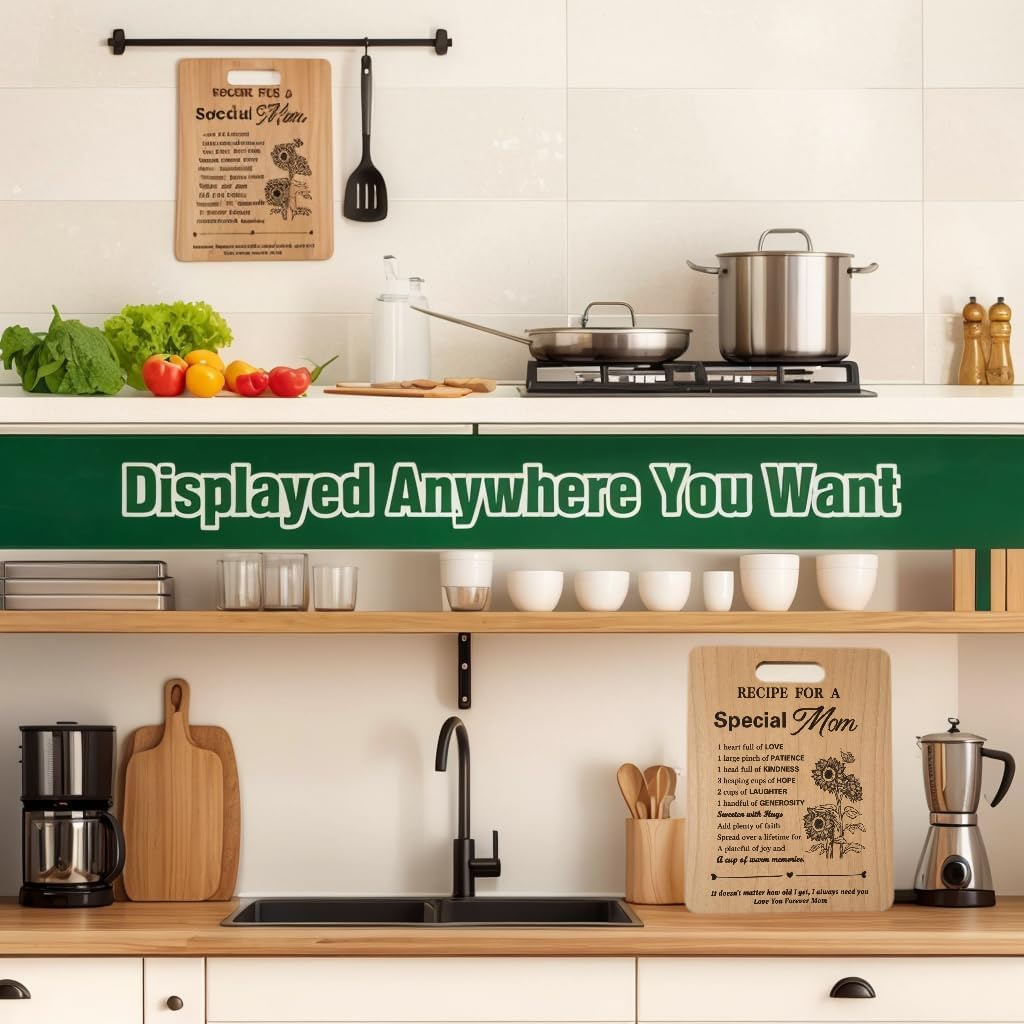 Mom Birthday Gifts Mother Cutting Board Gift, Presents for Mom Bamboo Cutting Board Perfect Mother's Day, Birthday, Thanksgiving, Christmas Gift for Mom Kitchen Decor - Image 4