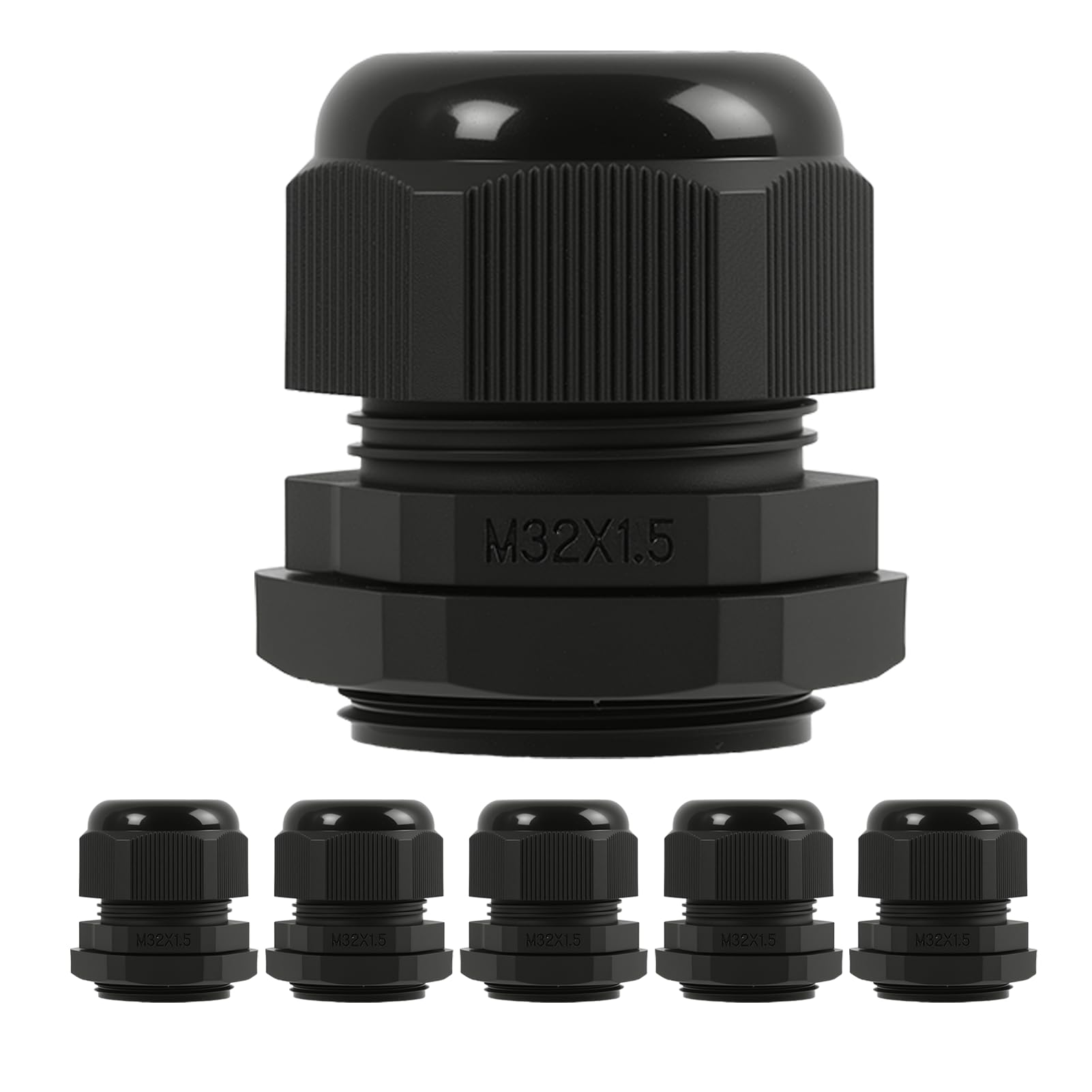 Prensaestopas M32 IP68 Conectores de Cable Nailon Impermeables Contratuerca Arandela 18-25mm