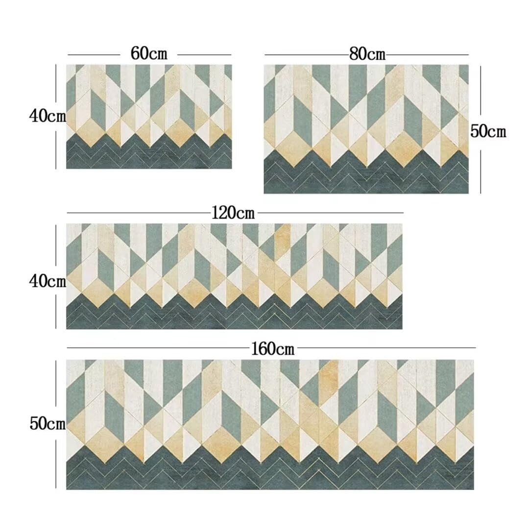 Tappeto Cucina 2 Pezzi Tappetini da Cucina Antiscivolo Grigio Semplice Tappeti Cucina Lavabile Regalo Passatoia Corridoio Facile da Pulire per Sala Da Pranzo, Cucina 45x75cm+45x150cm
