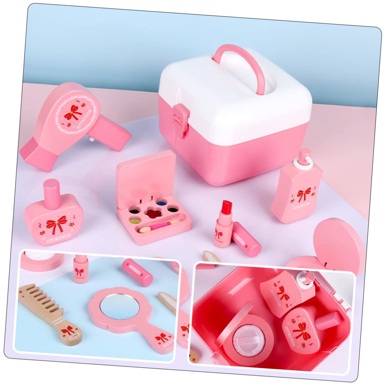 Abaodam 1satz Junge Mädchen Schminkset Interaktives Spielzeug Für Kleine Mädchen Teiliges Make-up Kindersicherem Material Fördert Kreativität Und Fantasie Für Rollenspiele Und