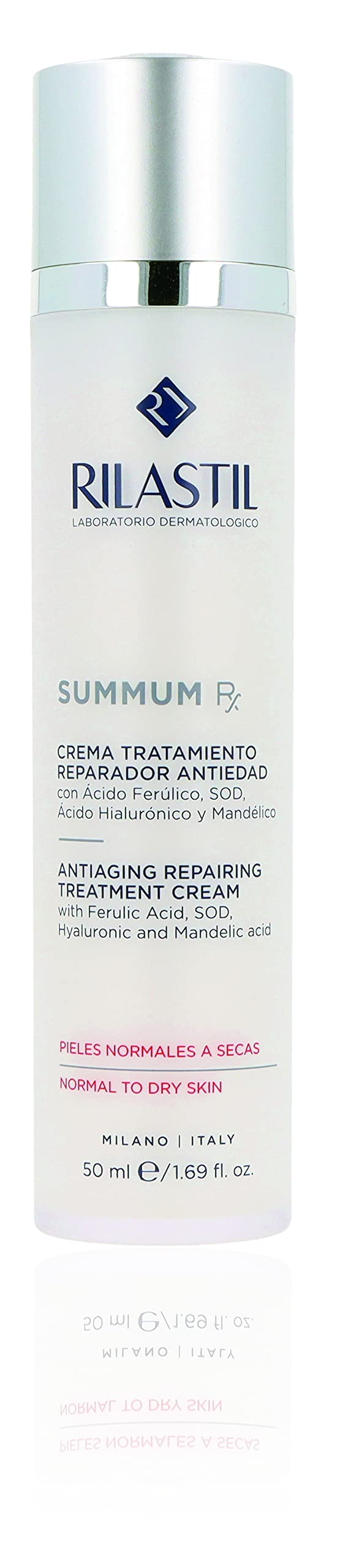 Rilastil Summum RX - Crema Reparadora Antiedad para Pieles Normales y Secas, 50 ml