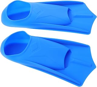 BCOATH Aletas de Natación de Flexible para Entrenamiento Flotantes y Cómodas para Piscina Snorkel y Buceo Azul