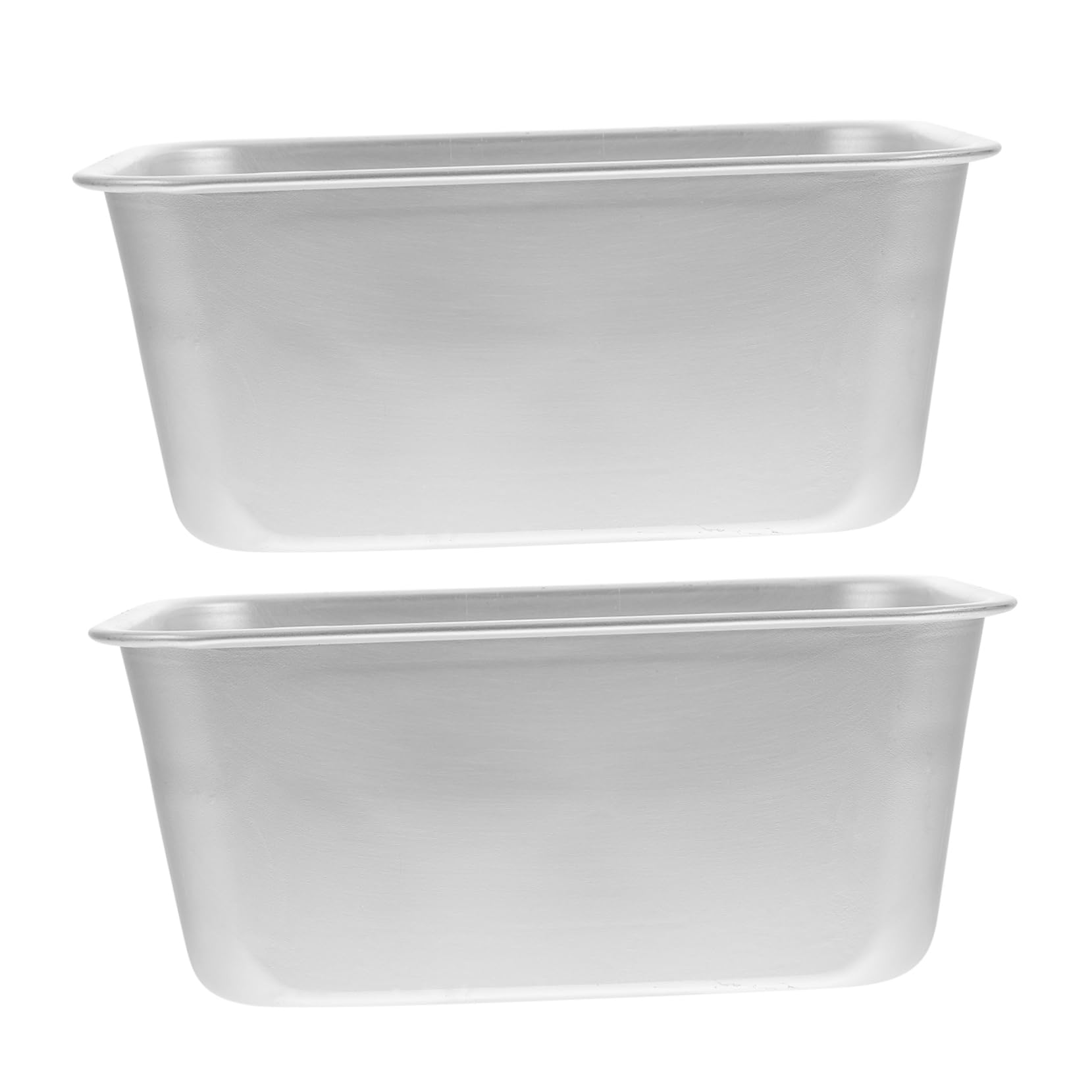 Garneck 2-piece Cake Baking Mold Toast Box Square Bread Molds for Baking Aluminum Alloy Home Bakeware Even Heat Distribution