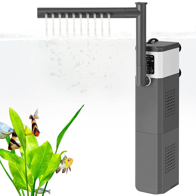 FEDOUR 12W 700LPH Filtro de Acuario Ultrapotente para Pecera de 50-150L