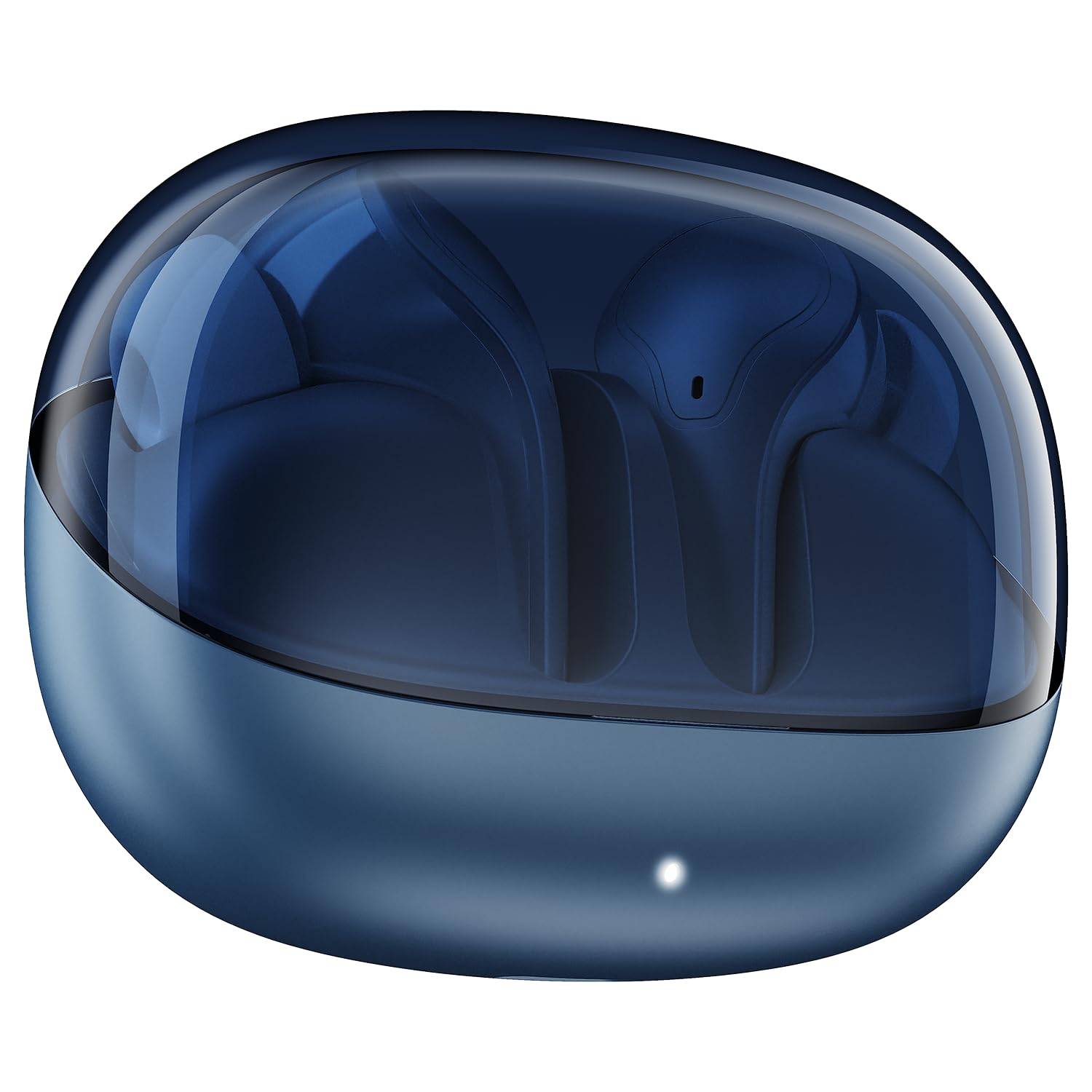 boAt Airdopes Plus 311, Glass Design, ENx Tech, Fast Charge, 50 Hrs Battery, Stream Ad Free Music via App Support Bluetooth Earbuds, TWS Ear Buds Wireless Earphones with mic (Midnight Blue)