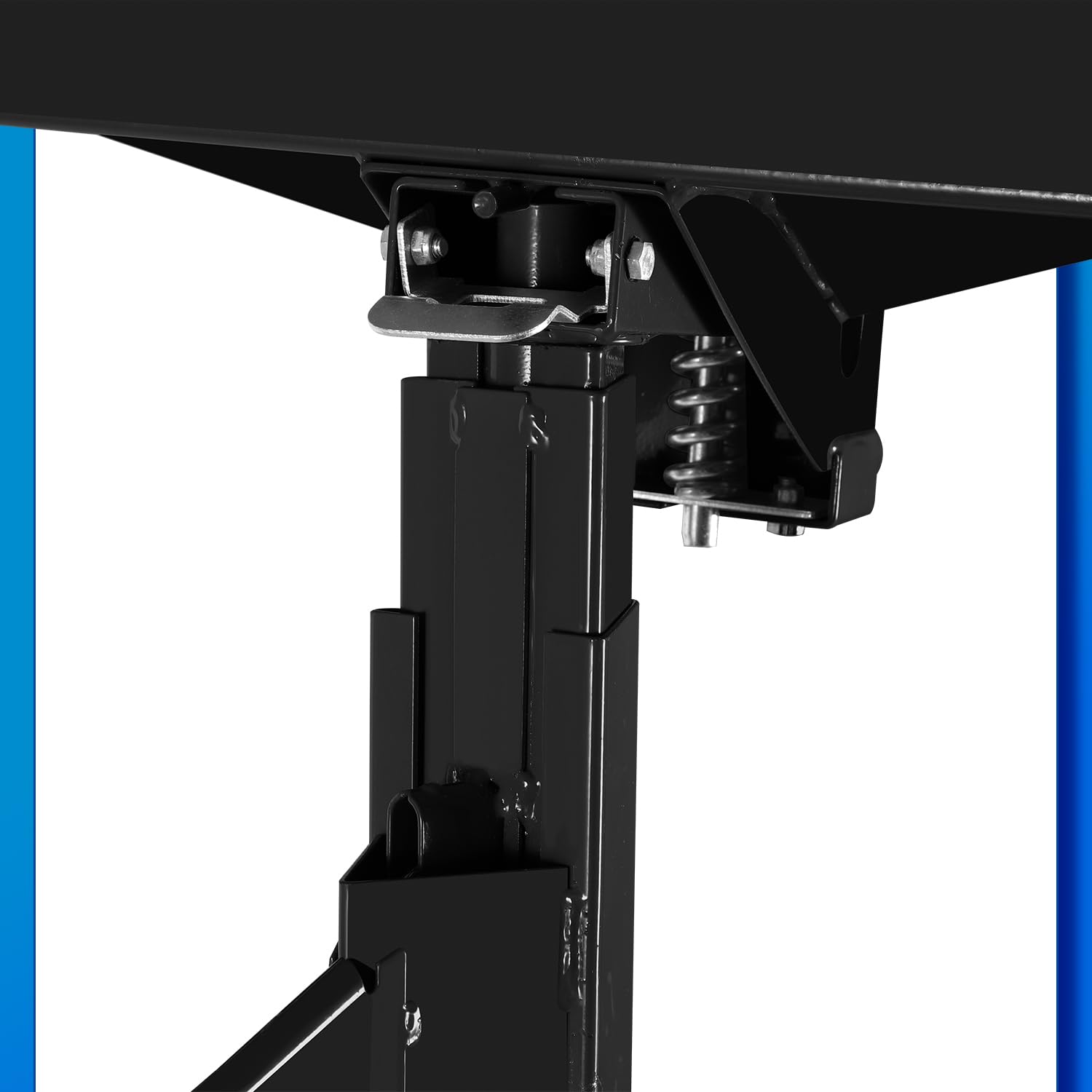 Ikodm Sollevatore pieghevole XXL per lastre di cartongesso, altezza di lavoro regolabile in altezza, larghezza massima 294 cm, carico 68 kg, 3 ruote, nero