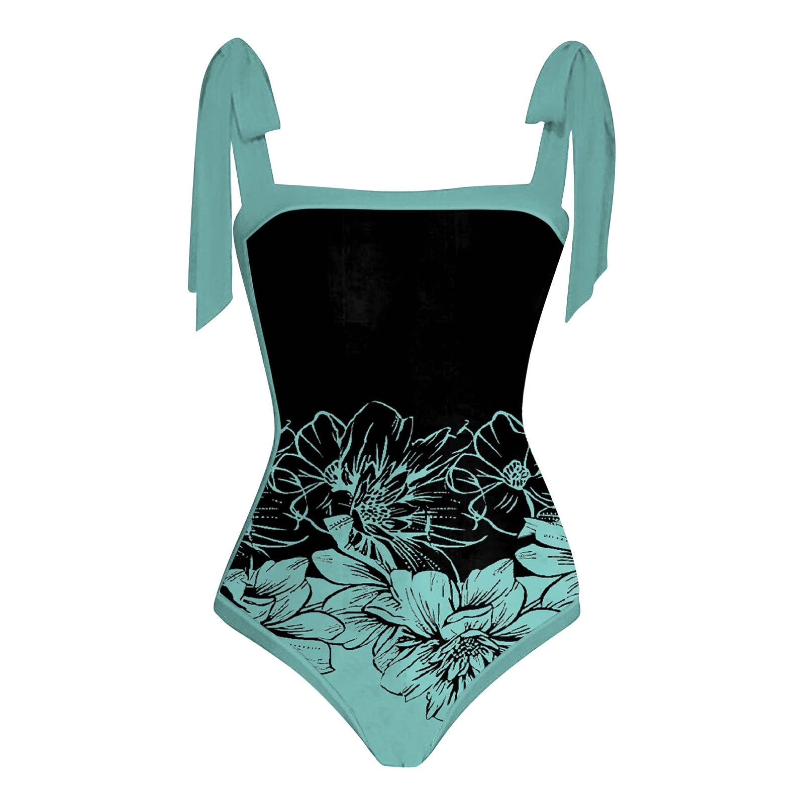 Conjunto baño Mujer Monokini + Cobertura Estampado Tankini Dos Piezas Playa