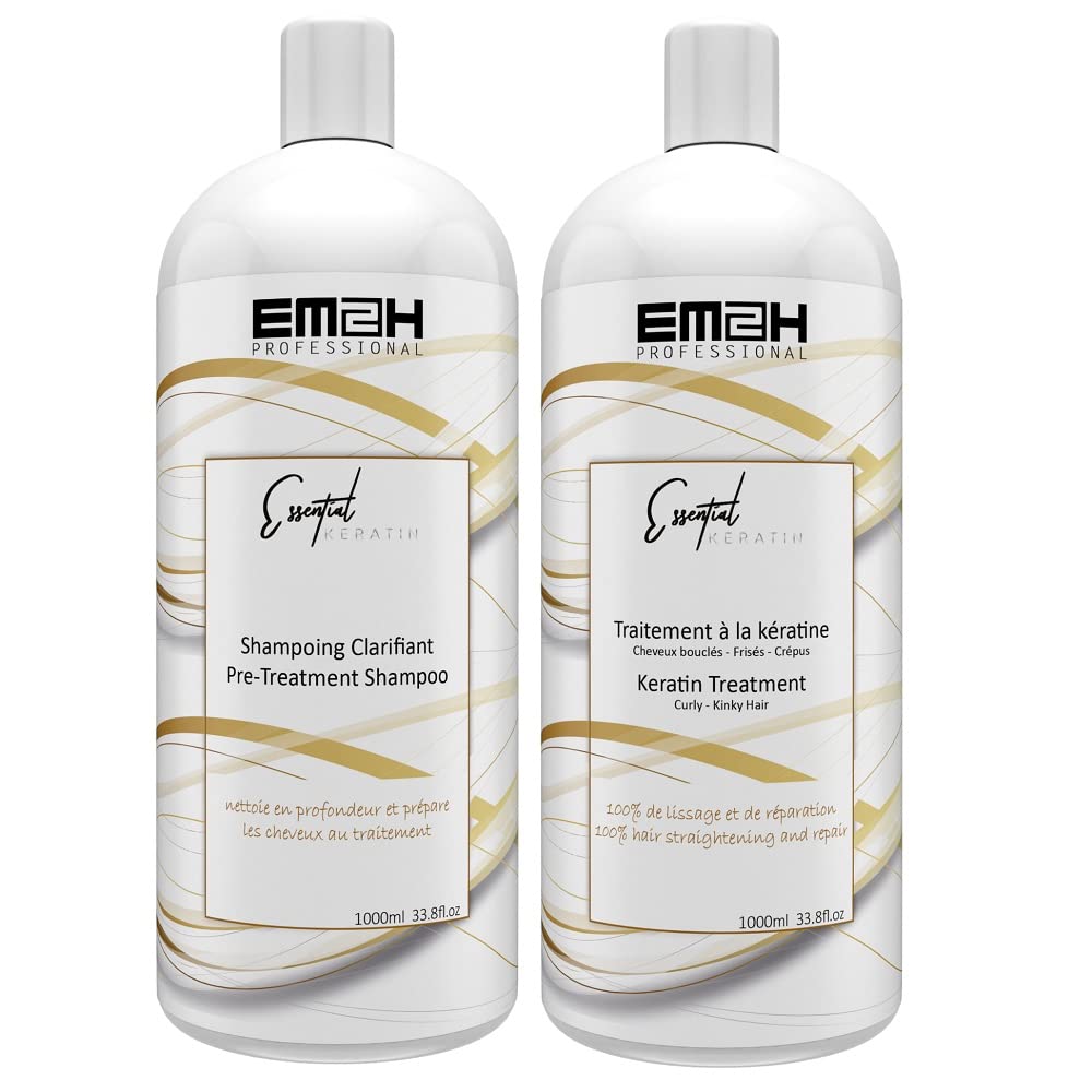 Essential Keratin 1000ml Kit de Lissage Brésilien (1000ml) X2