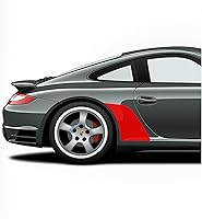 Vista 20 de Adhesivos de vinilo para guardabarros laterales con chip de roca lateral compatibles con Porsche 911 996 997 991 992 (991, azul)