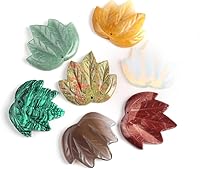 Vista 1 de LE SKY 4 colgantes de piedra natural en forma de hoja de arce piedra de ágata de cristal curativo para hacer joyas y collares, Piedra Piedra Ágata