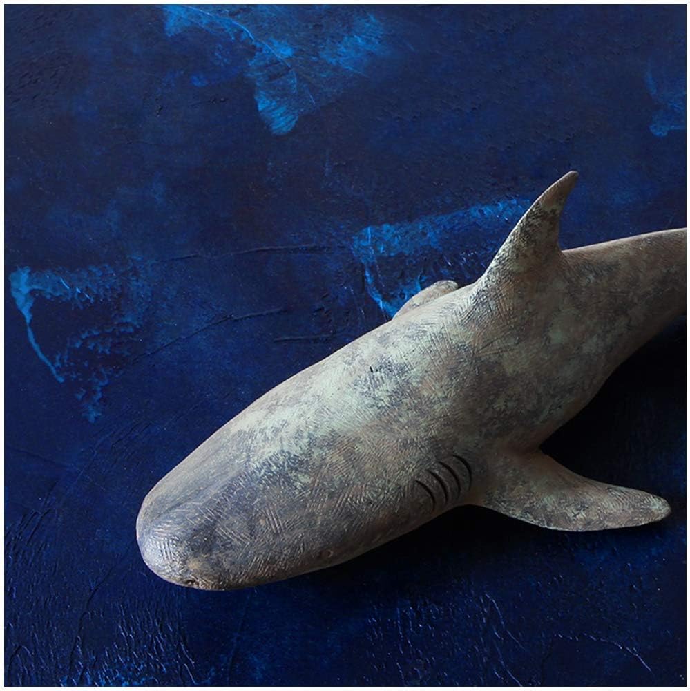 ホホジロザメの置物おもちゃシミュレーション動物モデル現実的な海サファリ動物アクションフィギュア樹脂工芸品家の装飾教育ギフト