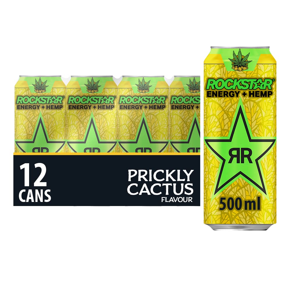 Rockstar Energy Drink Prickly Cactus - Koffeinhaltiges Erfrischungsgetrnk  fr den Energie Kick, EINWEG (12 x 500ml) : Amazon.de: Lebensmittel &  Getrnke
