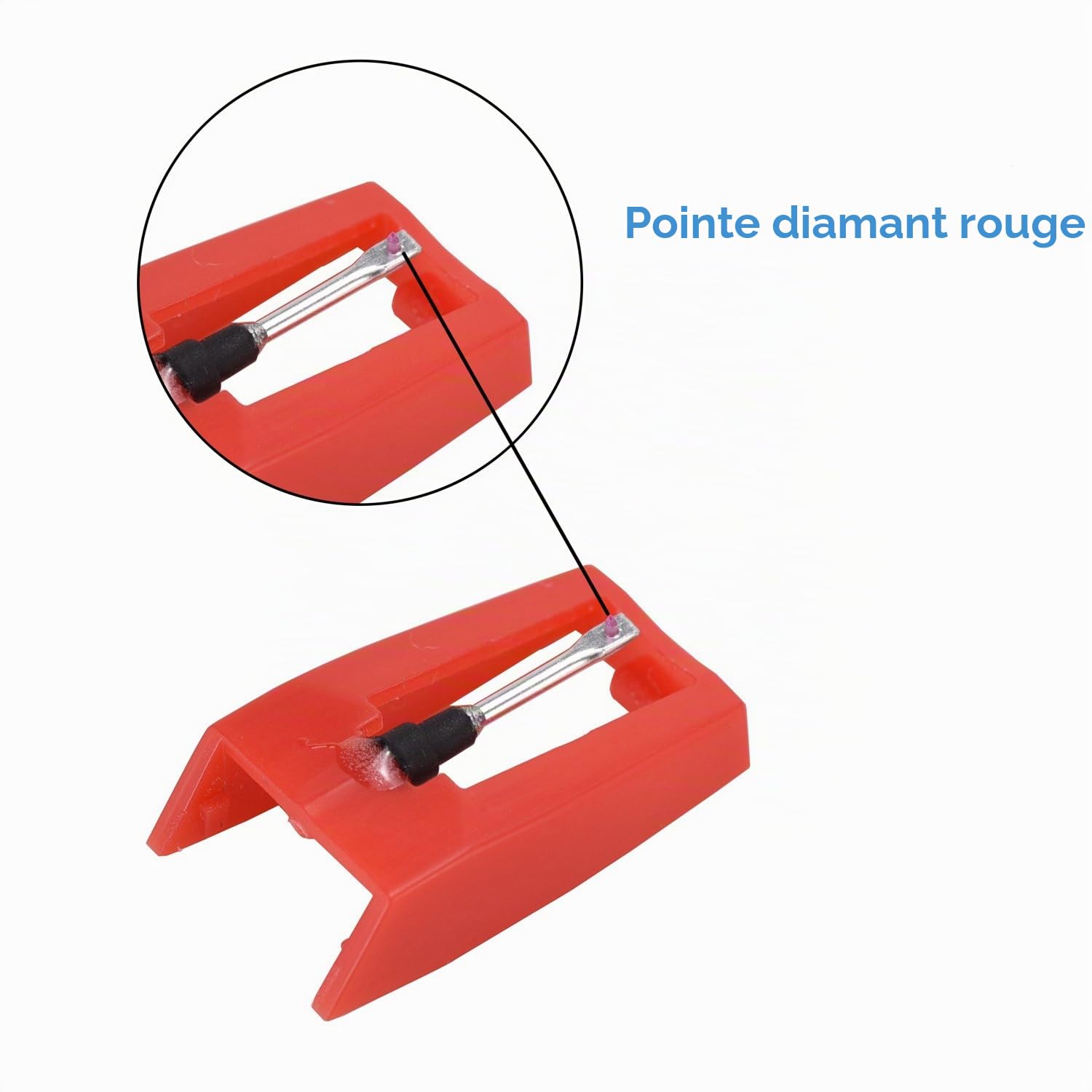 Pack de 2 Pointe de Lecture Pour Tourne Disques Crosley, Ion, Jensen, Bush et Teac