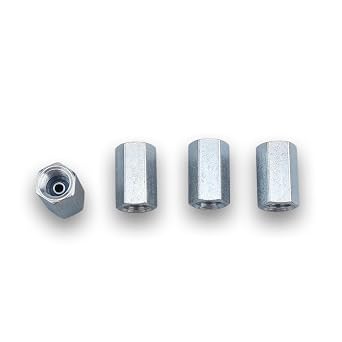 AC PERFORMANCE 3/8 x 24 Inverted Brake Line Union for 3/16" Tube, Pack of 4