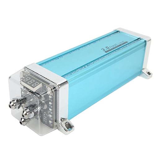 Vomeko Condensador de audio universal para automóvil - Condensador de potencia digital de 3 farad con pantalla de voltaje digital de 34 para