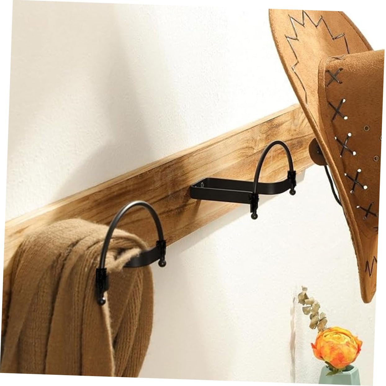 Ipetboom 4pièces Porte-chapeaux Mural Pour Casquettes De Baseball Présentoir à Chapeaux Rangement De Chapeaux Support De Mur Pour Organisateur De