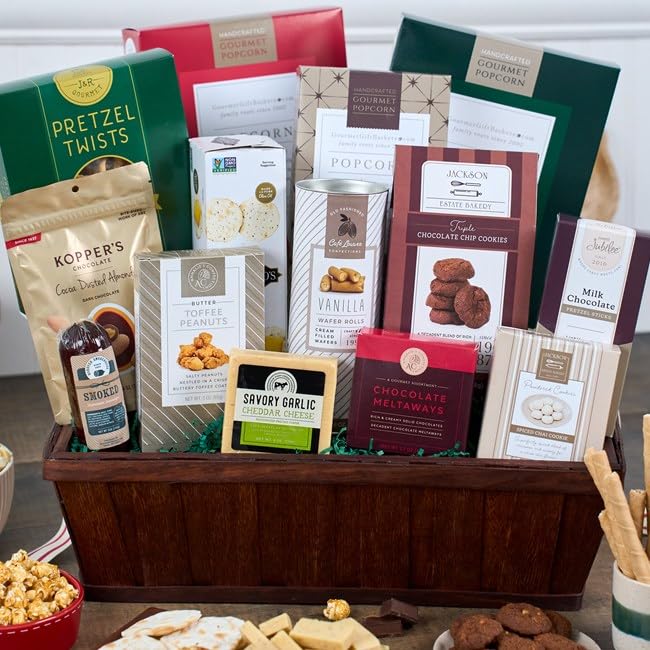 Snack & Chocolate Gift Basket Deluxe - Gourmet Food Gift by GourmetGiftBaskets.com - Image 2